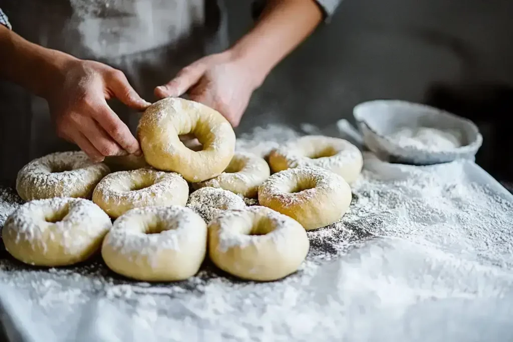 Step-by-step guide to making gluten-free bagels from scratch.