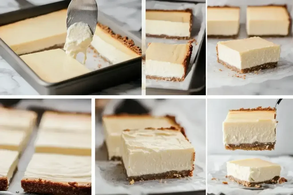 How to make Philadelphia Cheesecake Bars step by step